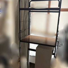 冷蔵庫　レンジ　キッチンラック