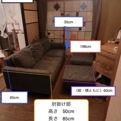 ※値下げ中【配送OK】ソファ3人掛けの画像