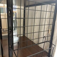 冷蔵庫　レンジ　キッチンラックの画像