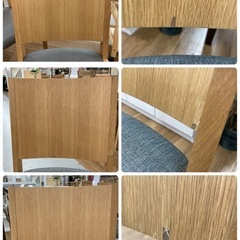 ジモティのみ！10月末までの限定価格！S123⭐ MIKIMOKU CHOICE ダイニング5点セット トップ天板 幅140cm USEDの画像