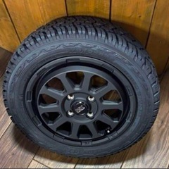 155/65R14⭐️X-AT⭐️マットブラック⭐️軽トラ⭐️軽バン⭐️LTタイヤ車検対応の画像