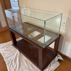 120cmガラス水槽&水槽台 の画像