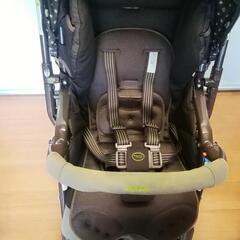 aprica★アプリカ★ベビーカー　B型　折りたたみ　ストッパー付き　ベビー用品　中古の画像