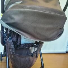 aprica★アプリカ★ベビーカー　B型　折りたたみ　ストッパー付き　ベビー用品　中古の画像