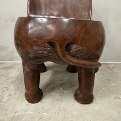 丸太彫り 像 アンティーク家具 椅子 の画像