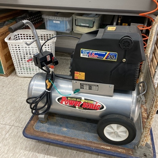 【ジモティー割引で最大15％OFF⭐️】 オイルレスエアコンプレッサー OL-2030 パオック