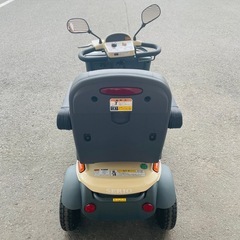 値下げ　NC1549 動作品　ハンドル形電動車椅子　遊歩　スマイルアルファ　a SH10 セリオ　シニアカー　取説　カバー付の画像