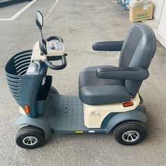 値下げ　NC1549 動作品　ハンドル形電動車椅子　遊歩　スマイルアルファ　a SH10 セリオ　シニアカー　取説　カバー付の画像