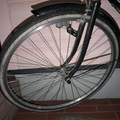 【一時的ストップ】自転車 黒色  の画像