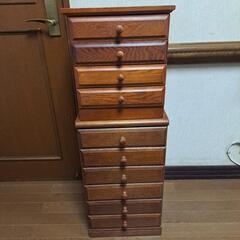 ★①木製小物入れ2種【6段・4段】の画像