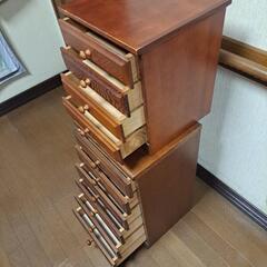 ★①木製小物入れ2種【6段・4段】の画像
