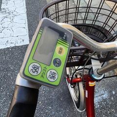 『ＳＡＬＥ　３０％』　電動自転車　ヤマハ　２０インチ　バッテリー　８．７ＡＨ　充電器　付き　赤　配達可能の画像