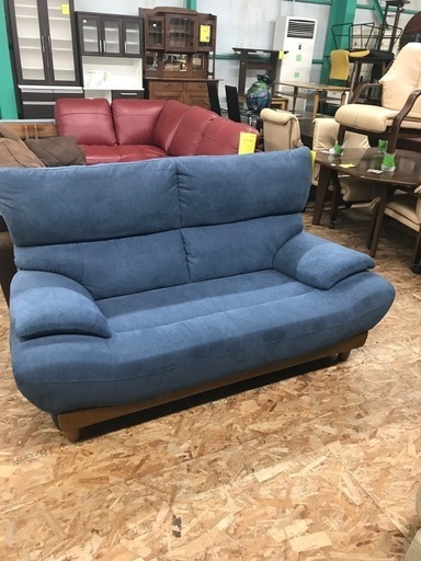 ジャングルジャングル貝塚店 2人掛けソファ ブルー お洒落 座り心地