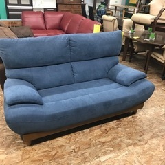 ジャングルジャングル貝塚店　2人掛けソファ　ブルー　　お洒落　座...