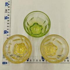 0630-309 色ガラス　ミニタンブラー　3個セットの画像