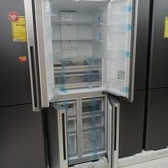 冷蔵庫4ドア　420L　両開き　AQUA　AQR-TZ42P　2024年式　SV　高さ(H)182.5×幅 (W)70× 奥行(D)63.5(cm)の画像