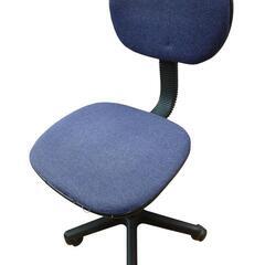 【売ります】オフィスチェア　青　②の画像