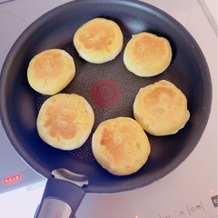 越谷市の米粉のパン教室iro iro  8月のレッスンはフライパンで焼ける米粉のカレーお焼きの画像
