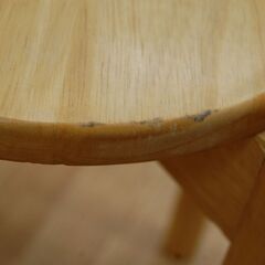 木製 丸椅子 幅38×高さ45cm ナチュラル いす イス チェア スツール  腰かけ 札幌市 清田区 平岡の画像