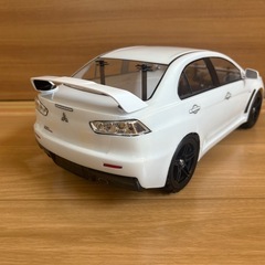 【最終値下げ】未走行 ランサーエボリューションX TT-02 シャーシキット フルベアリング オフロードタイヤ ブロックタイヤ 田宮の画像