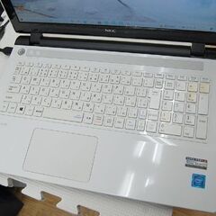  NEC ノートパソコン PC-NS150DAW windows 10 Home64bit HDD 1TB メモリ 4GB Intel(R)Celeron(R)CPU 3215U 1.70GHz  非純正電源コード付き  札幌市 清田区 平岡の画像
