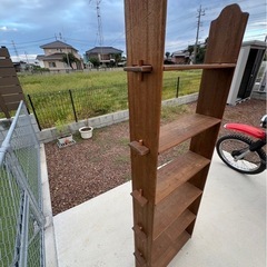 木製　小物棚　収納棚の画像