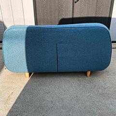 美品　2人掛けソファ　オットマン付きの画像