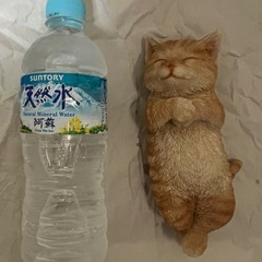 猫　ネコ　茶トラ　置物　２つの画像