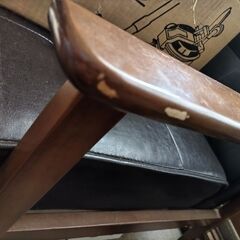 ラブチェア　椅子　二人掛け　ブラックの画像