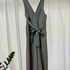 ロングサロペット　グレーの画像