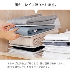 Tシャツ　重ねる収納トレー（厚手用 9枚）の画像