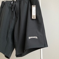 新品　バードウェル　水着　スイム　ウエア　サーフ　パンツ　ブラック　Sの画像