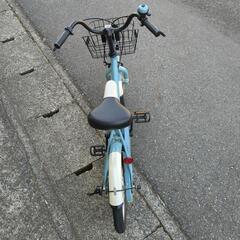 子供用自転車 16インチ Nine9 水色 補助輪なし キズ少なめです。【こちらは店舗です。浜村鹿野温泉ICから3分 買取本舗 宮本リサイクル 営業時間9～19時 定休日水曜のみ←連絡できませんm(_ _)m】の画像