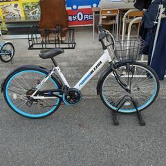 ジュニア用自転車 24インチ RISING STAR シティサイクル バスケット付き 6段変速 【こちらは店舗です。浜村鹿野温泉ICから3分 買取本舗 宮本リサイクル 営業時間9～19時 定休日水曜のみ←連絡できませんm(_ _)m】の画像