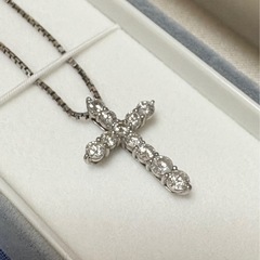 Ptダイヤネックレス 1ct　オーダーメイドの画像