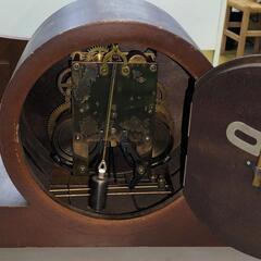 ●明治時計  Meiji 置き時計 30DAY　昭和レトロ アンティーク時計 オブジェ 振り子時計 ヴィンテージの画像