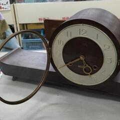 ●明治時計  Meiji 置き時計 30DAY　昭和レトロ アンティーク時計 オブジェ 振り子時計 ヴィンテージの画像