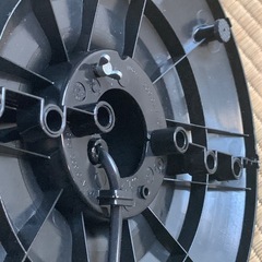 タワー型　ファン　扇風機　黒色　デジタル室温表示の画像