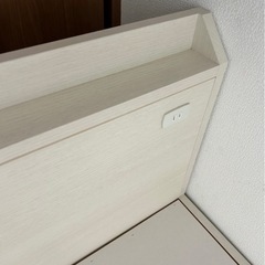 配達可【シングルベッドフレーム　ニトリ　収納付き】【管理番号13006】伊の画像