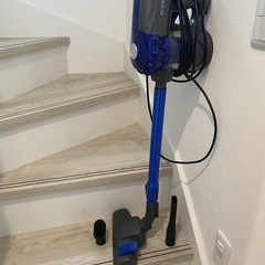 lezon 掃除機 サイクロン 17000Pa 600W コード式 スティッククリーナー 紙パック不要 軽量 E600 (ブルー)の画像