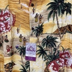 【新品:タグ付き】MADE IN HAWAII Chunon Brillante チュノンブリランテ アロハシャツ②の画像