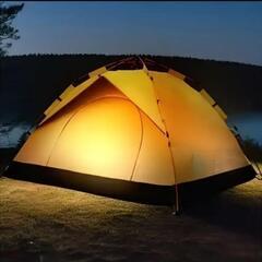 A 組み立て簡単　折りたたみ式キャンプテント　四人用　新品未使用の画像