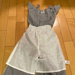 子ども夏服❗️女の子　ALGY サロペット　140cm　の画像