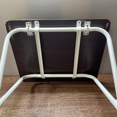 折り畳み テーブル 木目 コンパクトサイズ
の画像