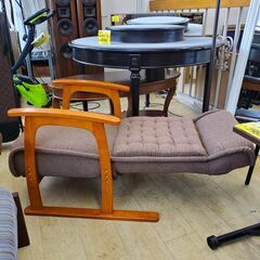 ヤマソロ リクライニングチェア (14段階) 高座椅子安定型 (高さ調整式) ブラウン 参考価格21290円◆幅590×奥行750mm～1170×高さ585mm～1060mm◆近隣配送無料 買取帝国 朝霞店の画像