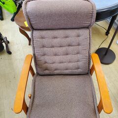 ヤマソロ リクライニングチェア (14段階) 高座椅子安定型 (高さ調整式) ブラウン 参考価格21290円◆幅590×奥行750mm～1170×高さ585mm～1060mm◆近隣配送無料 買取帝国 朝霞店の画像