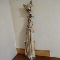 高さ  115cm  の猫の置物 の画像