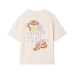gelato pique ドーナツベアワンポイントTシャツ&ショートパンツセットの画像