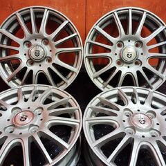 Weds G-Mach ウェッズ 社外ホイール 13インチ 4本 4J4HPCD100+42 エブリィ ライフ等　(VHC479)の画像