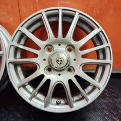 Weds G-Mach ウェッズ 社外ホイール 13インチ 4本 4J4HPCD100+42 エブリィ ライフ等　(VHC479)の画像
